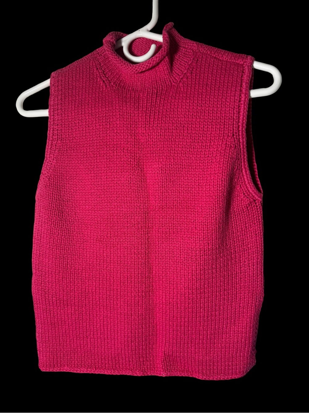 Laundry By Shelli Segal Mock Neck Sleeveless Tank - Bright Pink